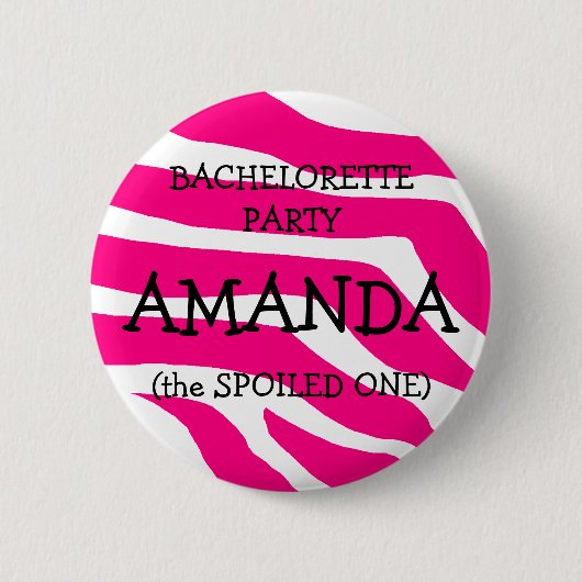 Bachelorette de gespoelde ronde button 5,7 cm (Voorkant)