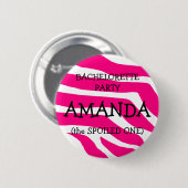 Bachelorette de gespoelde ronde button 5,7 cm (Voorkant /achterkant)