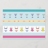 Bachelorette de rondweg van het Vrijgezellenfeest  Programmakaart (Achterkant)