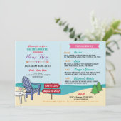 Bachelorette de rondweg van het Vrijgezellenfeest  Programmakaart (Staand voorkant)