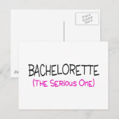 Bachelorette de serieuze briefkaart (Voorkant / Achterkant)
