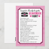 Bachelorette Deel Scavenger Foto Jacht Spel (Voorkant / Achterkant)