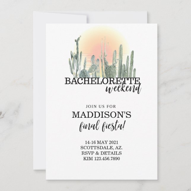 Bachelorette, desert bachelorette, scotsdale bac (Voorkant)