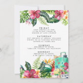 Bachelorette Destination Bikini Beach Bridal Bash Kaart (Achterkant)