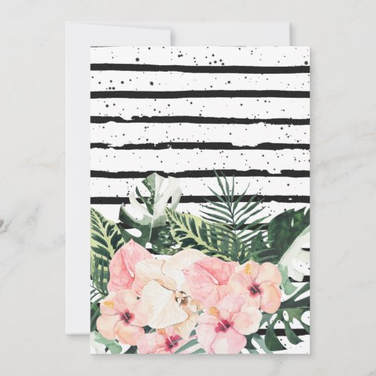 Bachelorette Destination Bikini Bridal Bash Kaart (Achterkant)