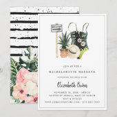 Bachelorette Destination Bikini Bridal Bash Kaart (Voorkant / Achterkant)