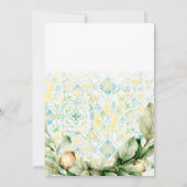 Bachelorette Destination Mediterranean Citrus Kaart (Achterkant)