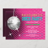 Bachelorette Disco Feest Kaart (Voorkant / Achterkant)