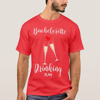 Bachelorette Drinkung Team Design voor Bachelorett T-shirt
