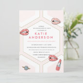 BACHELORETTE ÉÉN LEVENSGOODBYE // PARTIJ INVITE KAART (Staand voorkant)