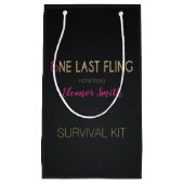 Bachelorette en Hens Party Survival Kit Bags Klein Cadeauzakje (Voorkant)
