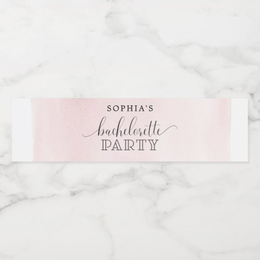 Bachelorette-etiketten met waterflacons waterfles etiket (Enkel label)