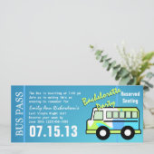 Bachelorette Feest Bus Pas Kaart (Staand voorkant)