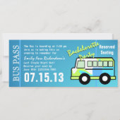 Bachelorette Feest Bus Pas Kaart (Voorkant)