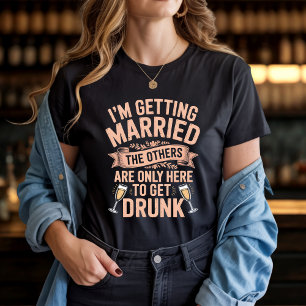 Bachelorette Feest Drank Team Bruid Ontwerp T-shirt
