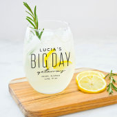 Bachelorette feest grote dag uitje plezier aangepa wijnglas zonder voet