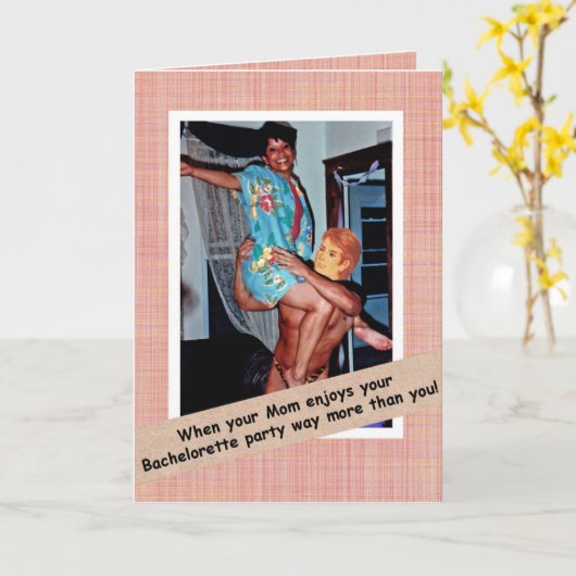 Bachelorette Feest met Mam Kaart (Gele Bloem)