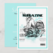 Bachelorette feest mode diva magazine kaart (Voorkant / Achterkant)