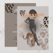 Bachelorette feest mode diva magazine kaart (Voorkant / Achterkant)