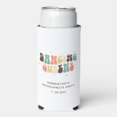 Bachelorette Feest Retro Disco Dansende Koninginne Seltzer Blikjeskoeler (Seltzer Voorkant)