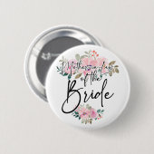 Bachelorette-feest Schoonmoeder De Bruid Matchin Ronde Button 5,7 Cm (Voorkant /achterkant)