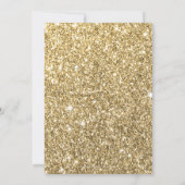 BACHELORETTE FEEST UITNODIGEN glam goud roze glitt Kaart (Achterkant)