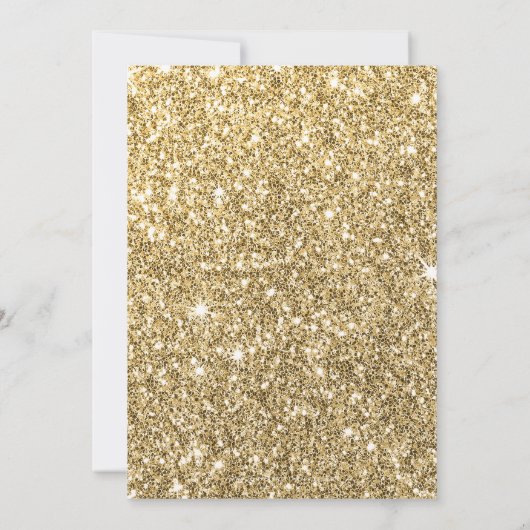 BACHELORETTE FEEST UITNODIGEN glam goud roze glitt Kaart (Achterkant)