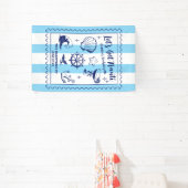 Bachelorette-feestje op het strand Laten we ondeug Spandoek (Insitu)