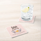 Bachelorette feestliefde is aan het brouwen kartonnen onderzetters (Insitu)