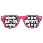 Bachelorette feesttinten | Grappige bruid zonnebri Retro Zonnebril (Voorkant)