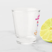 Bachelorette-feestweekend uitstapje trouwfeest shot glas (Links)