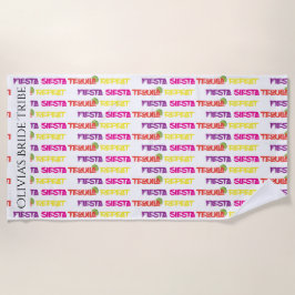 Bachelorette Fiesta Siesta Tequila Repat Strandlaken