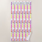 Bachelorette Fiesta Siesta Tequila Repat Strandlaken (Voorkant)