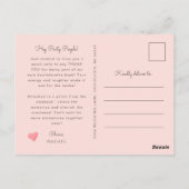 Bachelorette foto dank u briefkaart (Achterkant)