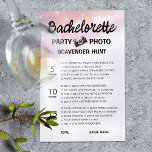 Bachelorette foto Scavenger Hunt spel<br><div class="desc">Verhoog uw vrijgezellenfeest met ons moderne en verleidelijke foto scavenger jacht spel kaart ontwerp dat is zeker om uw gasten enthousiast om te spelen!</div>