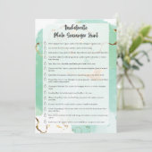 Bachelorette-foto-speurtocht Kaart (Staand voorkant)