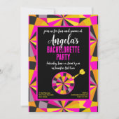 Bachelorette Game Room Girl's Theme Party Kaart (Voorkant)