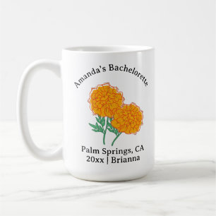 Bachelorette Geboortemaand Bloem Oktober Marigold Koffiemok