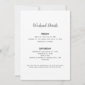 Bachelorette Getaway Kaart (Achterkant)