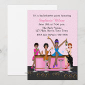 Bachelorette Girl's Night Out, Afro-Amerikaans Kaart (Voorkant / Achterkant)