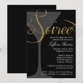 Bachelorette Girls Night Out Soiree Invitation Kaart (Voorkant / Achterkant)