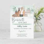 Bachelorette Girls Spa Invitation Kaart (Staand voorkant)