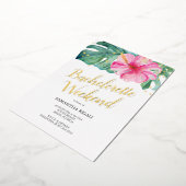 Bachelorette Girls Trip Party Folie Uitnodiging (Gedraaid)