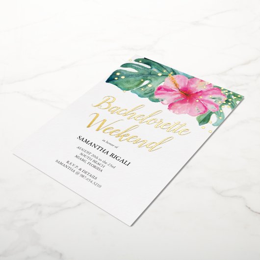 Bachelorette Girls Trip Party Folie Uitnodiging (Gedraaid)