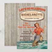 Bachelorette Glamping Camping Weekend Uitnodiging (Voorkant / Achterkant)