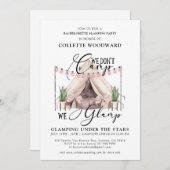 Bachelorette Glamping Party Weekend Uitnodiging (Voorkant / Achterkant)