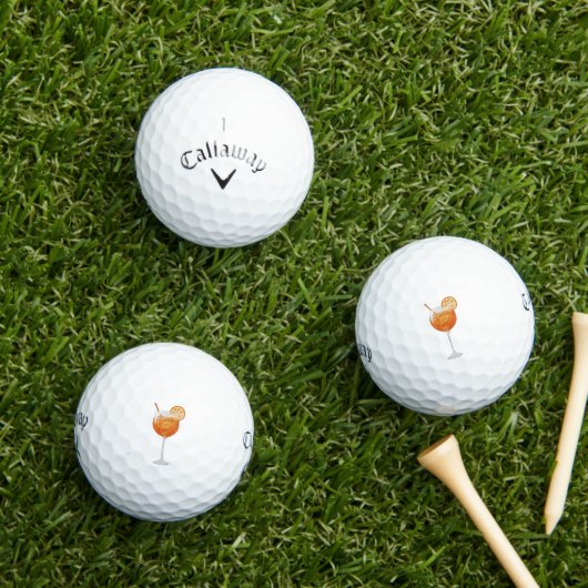 Bachelorette golfballen - Aperol Spritz (Insitu Gras)