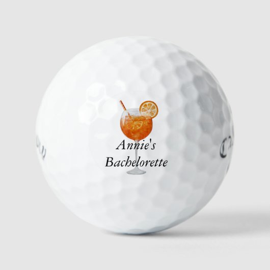 Bachelorette golfballen - Aperol Spritz (Voorkant)