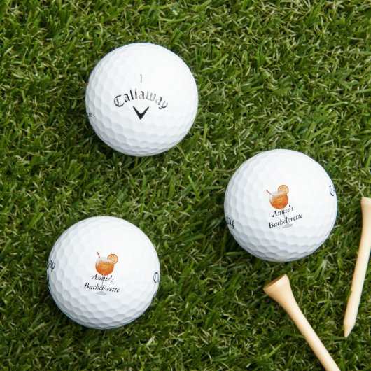 Bachelorette golfballen - Aperol Spritz (Insitu Gras)