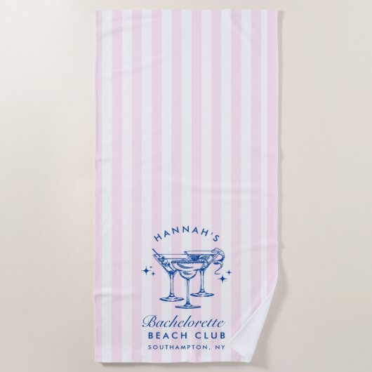 Bachelorette Groene & Gele Moderne Strandhanddoek Strandlaken (Voorkant)